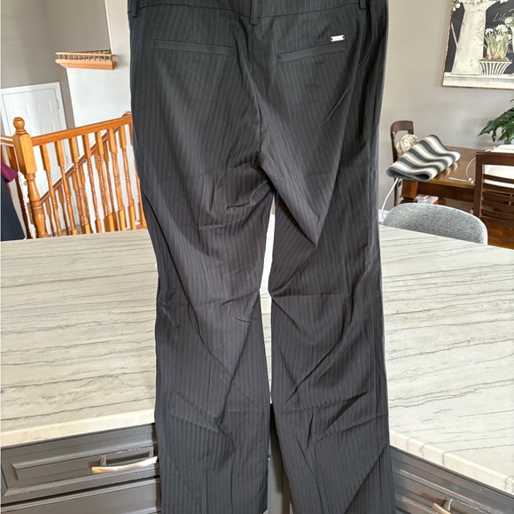 Guess women's Charcoal Pinstripe Dress Pants - Picture 2 of 4